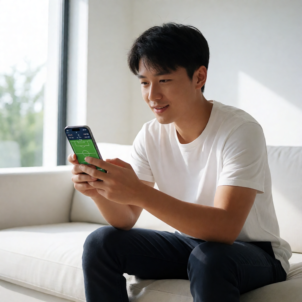 手机查看体育APP界面